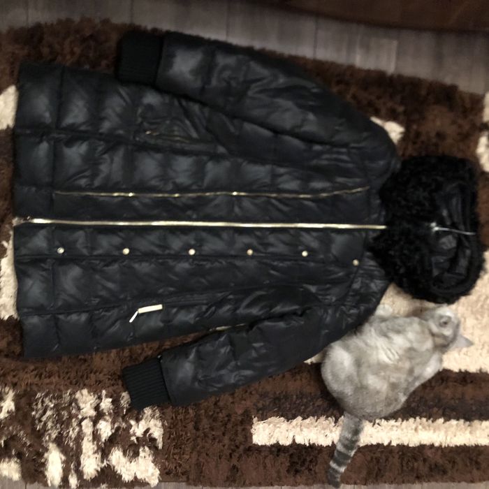 Пуховик женский 50 48 европейский черный