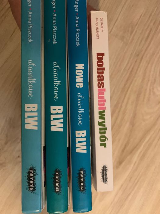 BLW bobas lubi wybór Alaantkowe Anger i Piszczek zestaw 4 ksiazki