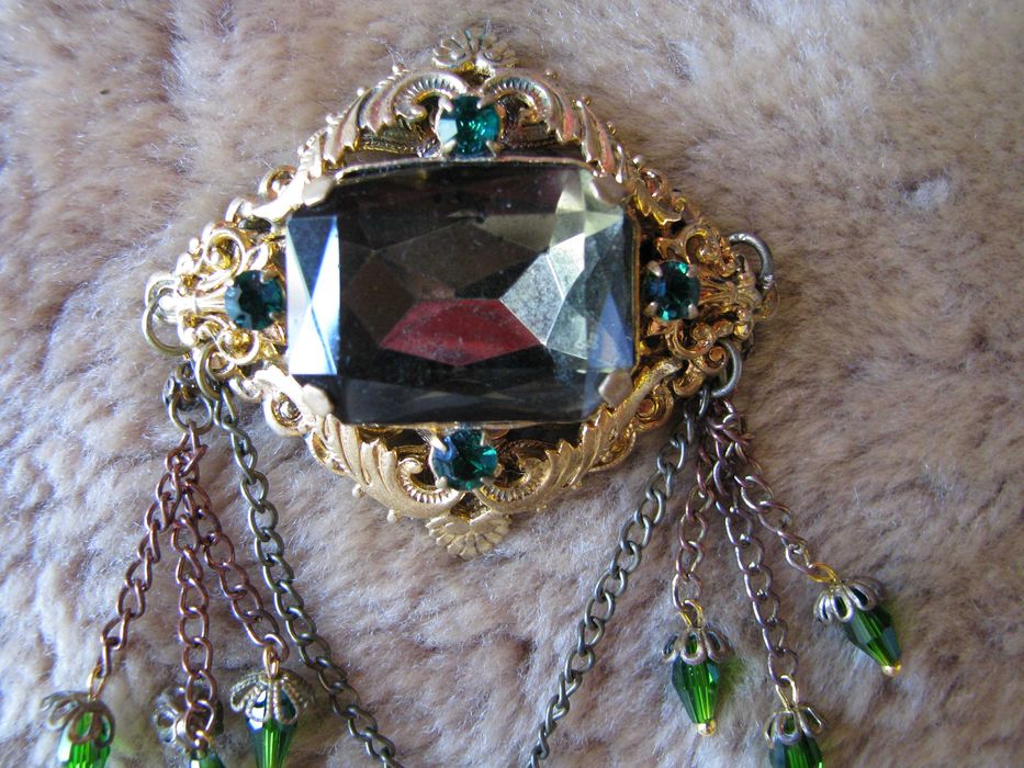 Брошь ЧССР , филигрань, как новая Крупная