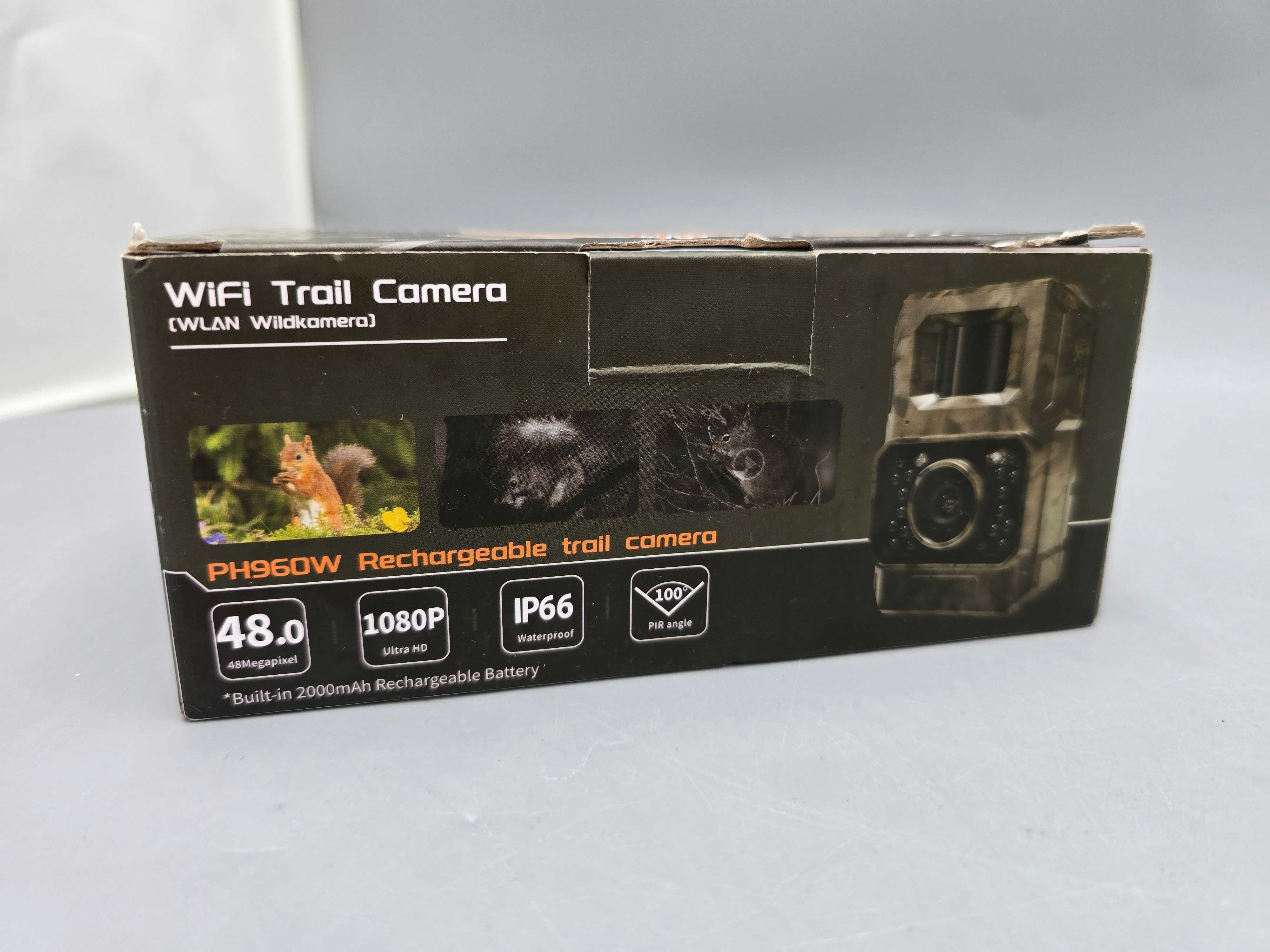 Fotopułapka Kamera Leśna Myśliwska Wifi 48 Megapixel Ip66 1080P Kpl
