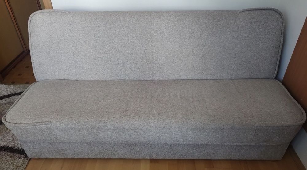 Kanapa rozkładana sofa beżowa