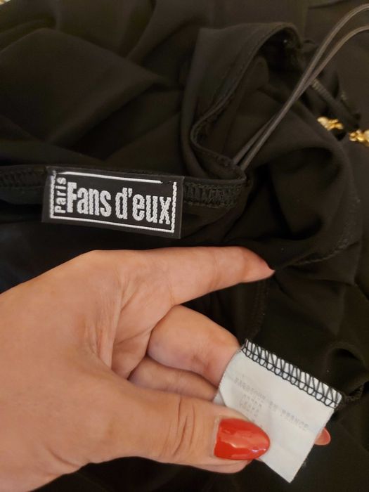 Czarna maxi wieczorowa sukienka z rozporkiem rozm. S, M