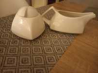 Zestaw porcelanowy BONITA cukiernica i mlecznik/sosjerka