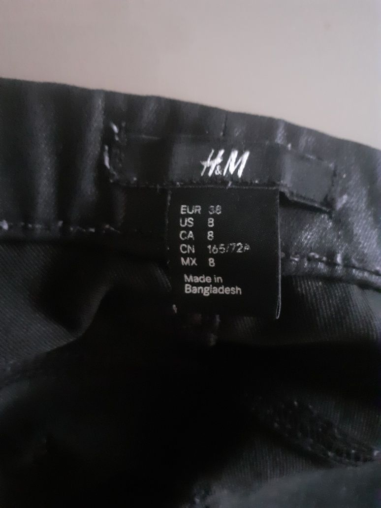 Getry spodnie woskowane H&M rozm 38