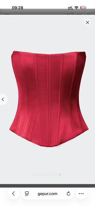 Корсет сатиновий Гепюр