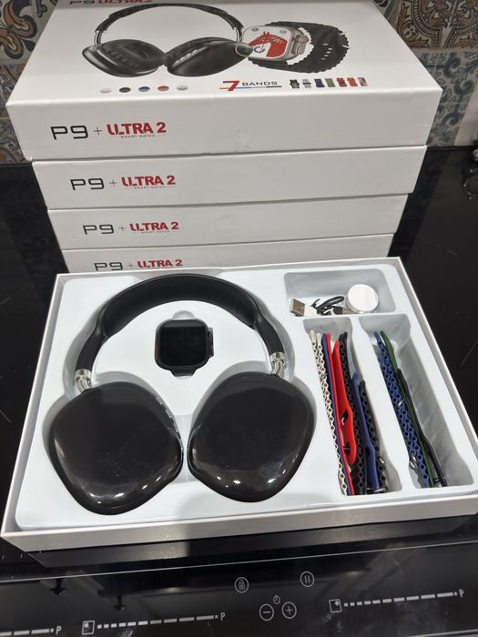 Fones P9 e smartwatch 49 mm