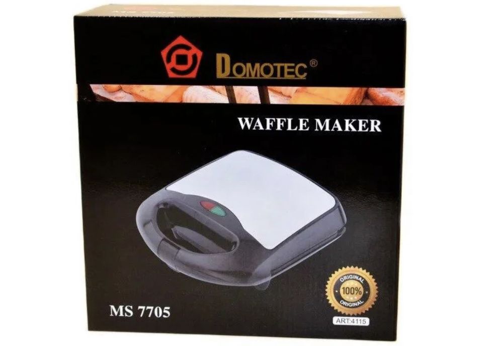 Новая вафельница Domotec MS 7705 бельгийские вафли 1000 Вт вафельниця