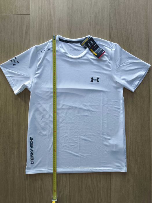 Koszulka sportowa UA biała rozm. XL