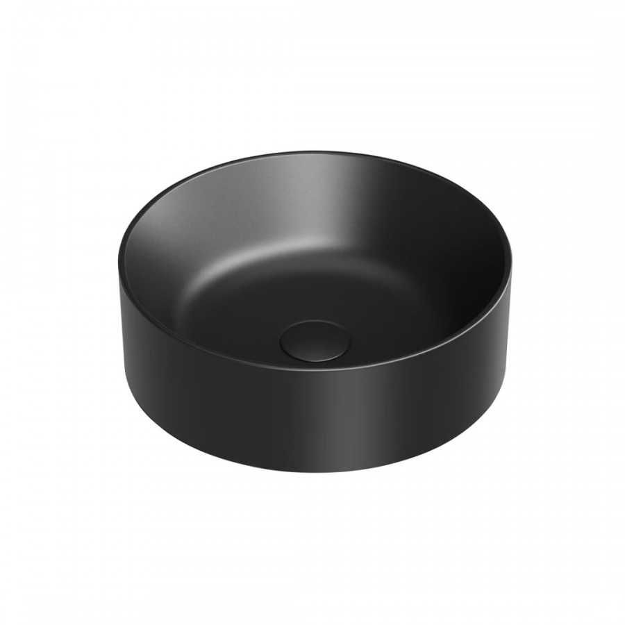 Umywalka nablatowa czarna 40 cm