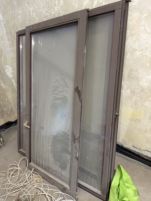 Okna drewaniane z demontażu