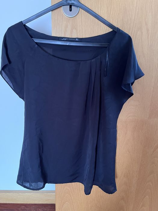 Blusas manga curta Zara