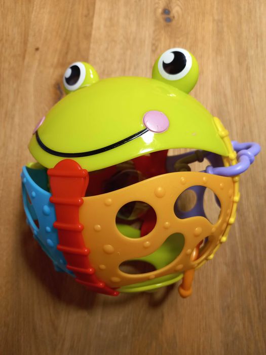 Grzechotka dla niemowlaka żaba