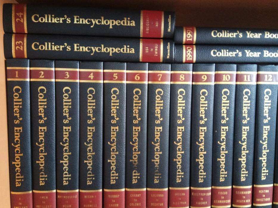 Enciclopédia Collie's + 3 volumes Collier's Year Book
