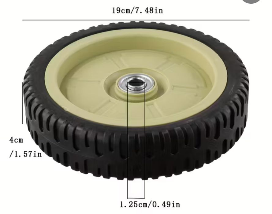 2 Rodas para cortador de relva.