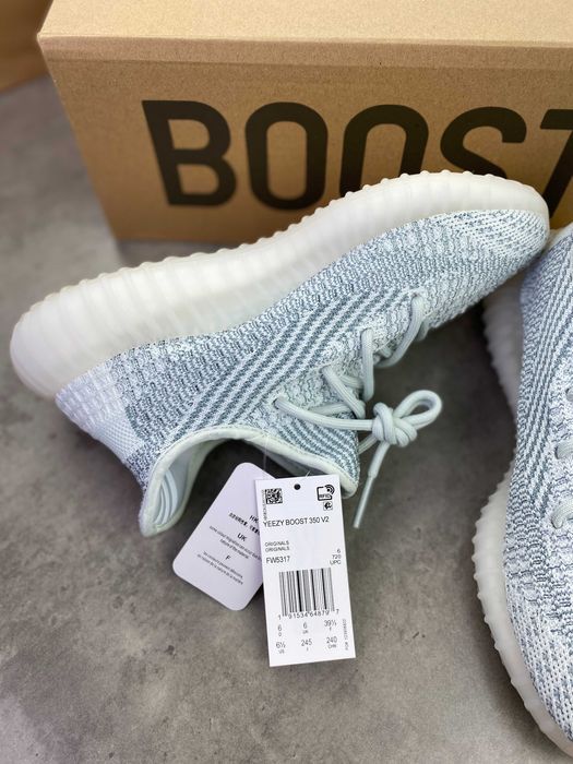 Мужские текстильные кроссовки Yeezy Boost 350 V2 Cloud White ob320