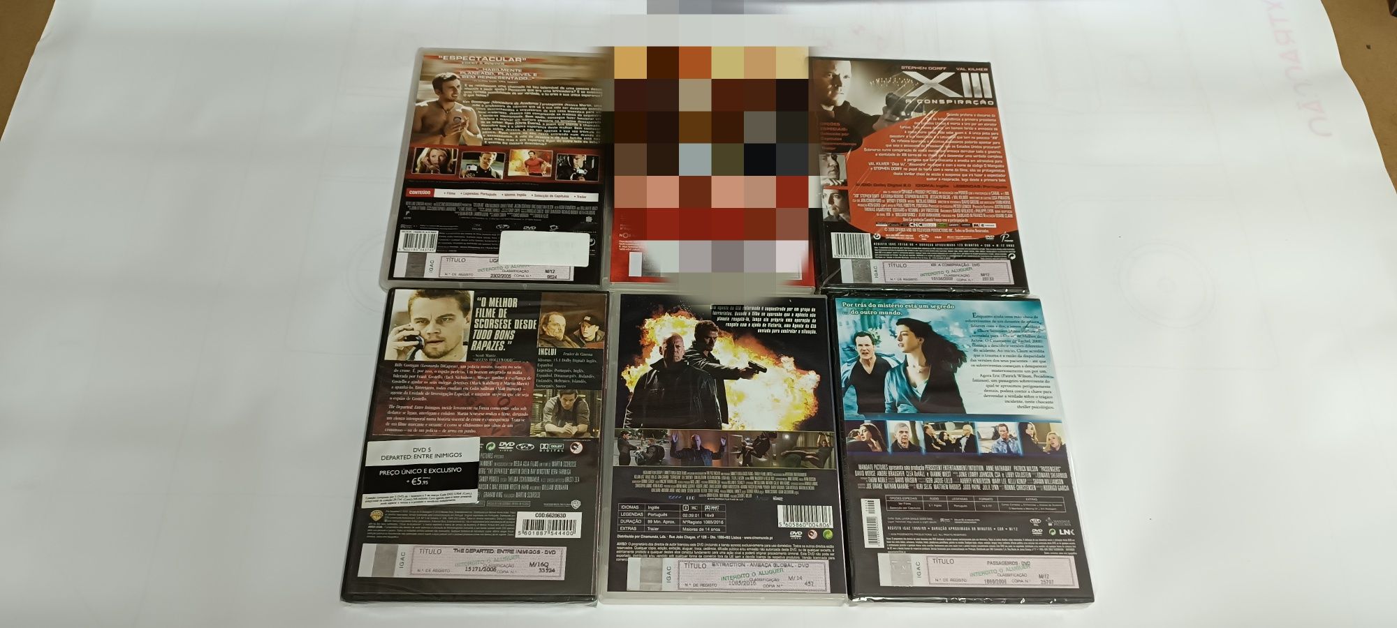 Pack 5 DVDs como novos