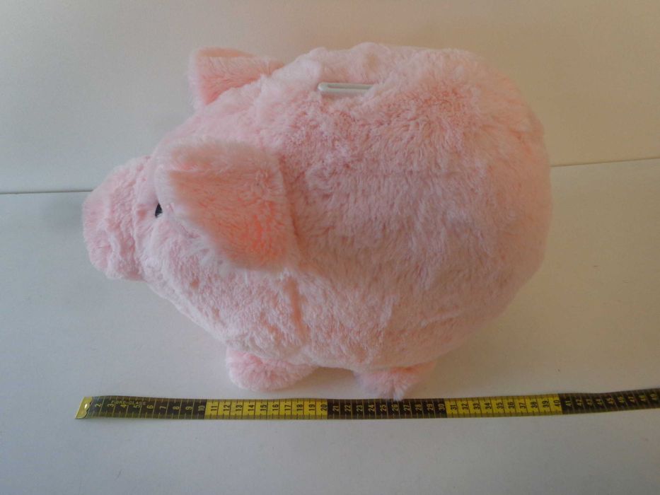 Duża pluszowa świnka skarbonka
