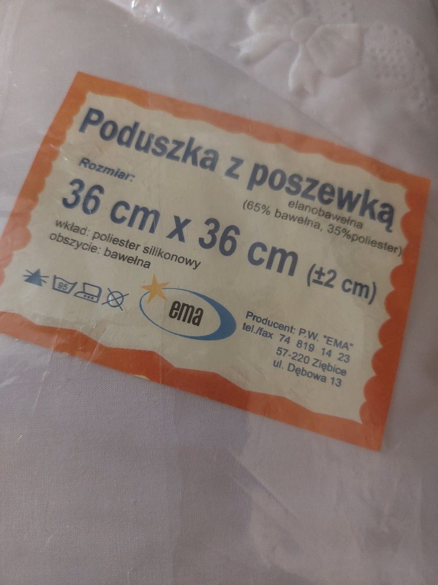 Poduszka do wózka, z haftem ,nowa