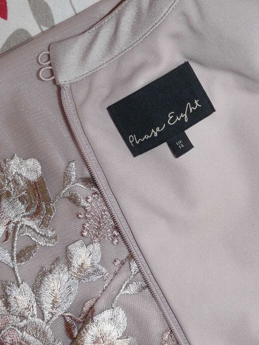 PHASE EIGHT luksusowa wizytowa sukienka klasy Tadashi Shoji 40/42