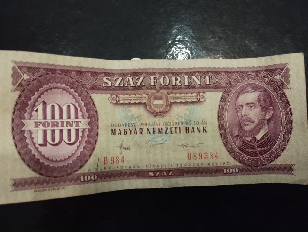 Banknot 100 forint 1984