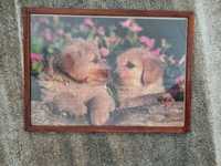 Quadro puzzle cachorrinhos