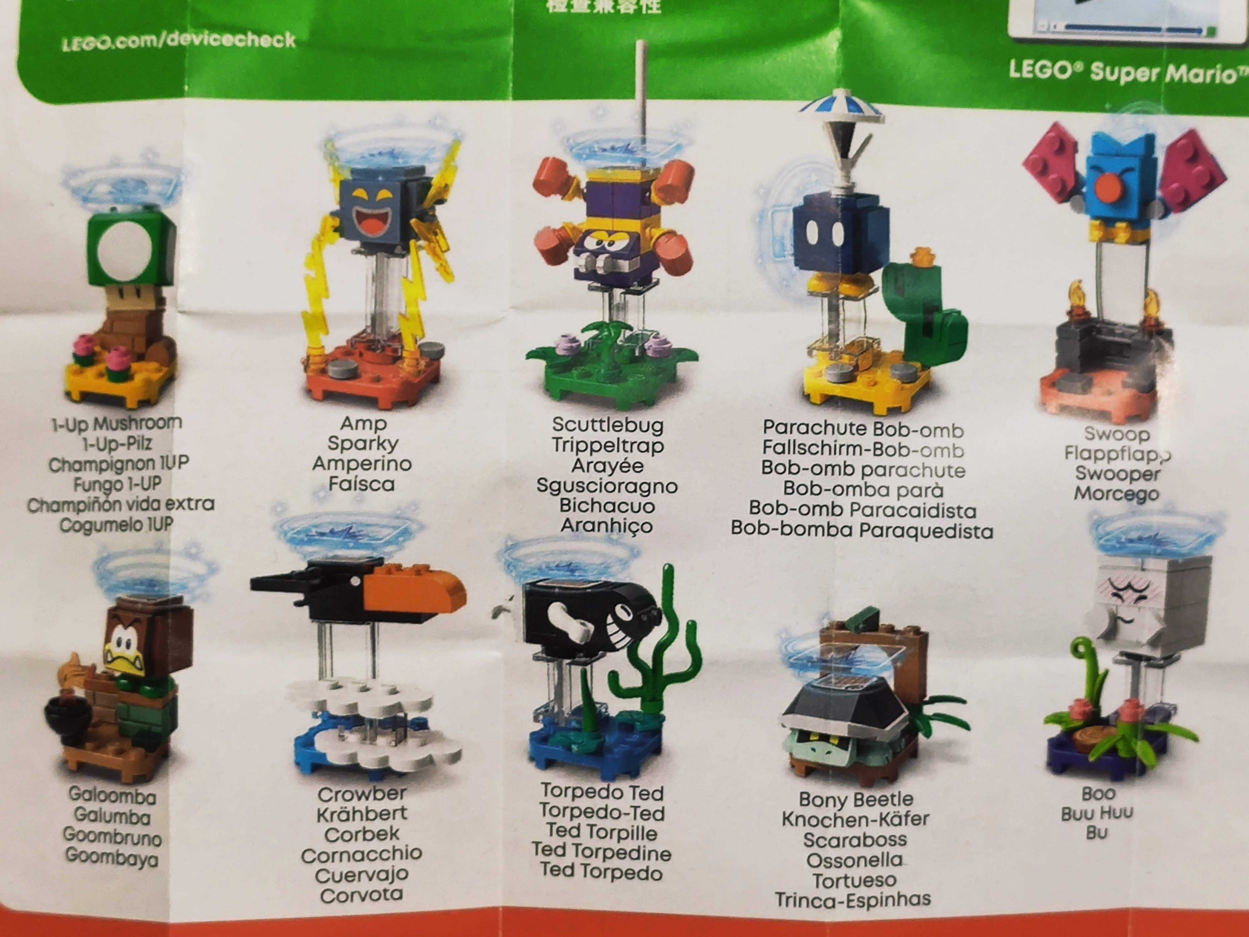 Minifiguras LEGO série 15/17/19/20/21/22 Super Mario
