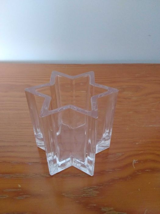 Porta-velas de Cristal Estrela