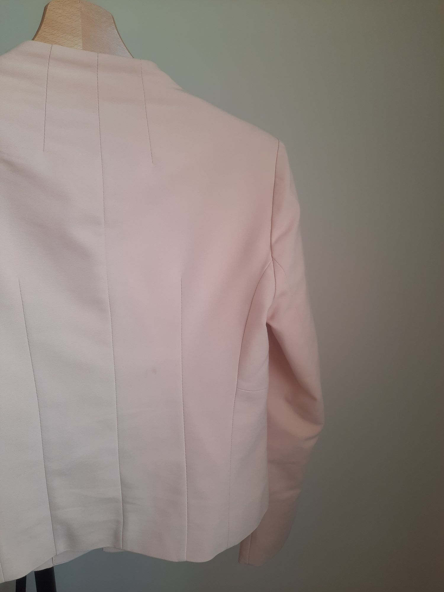 Żakiet marynarka pudrowy róż reserved 34