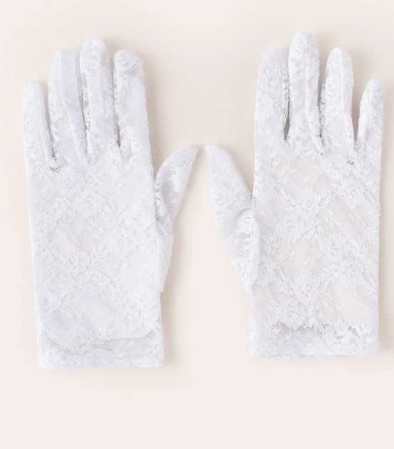 Koronkowe rękawiczki ślubne