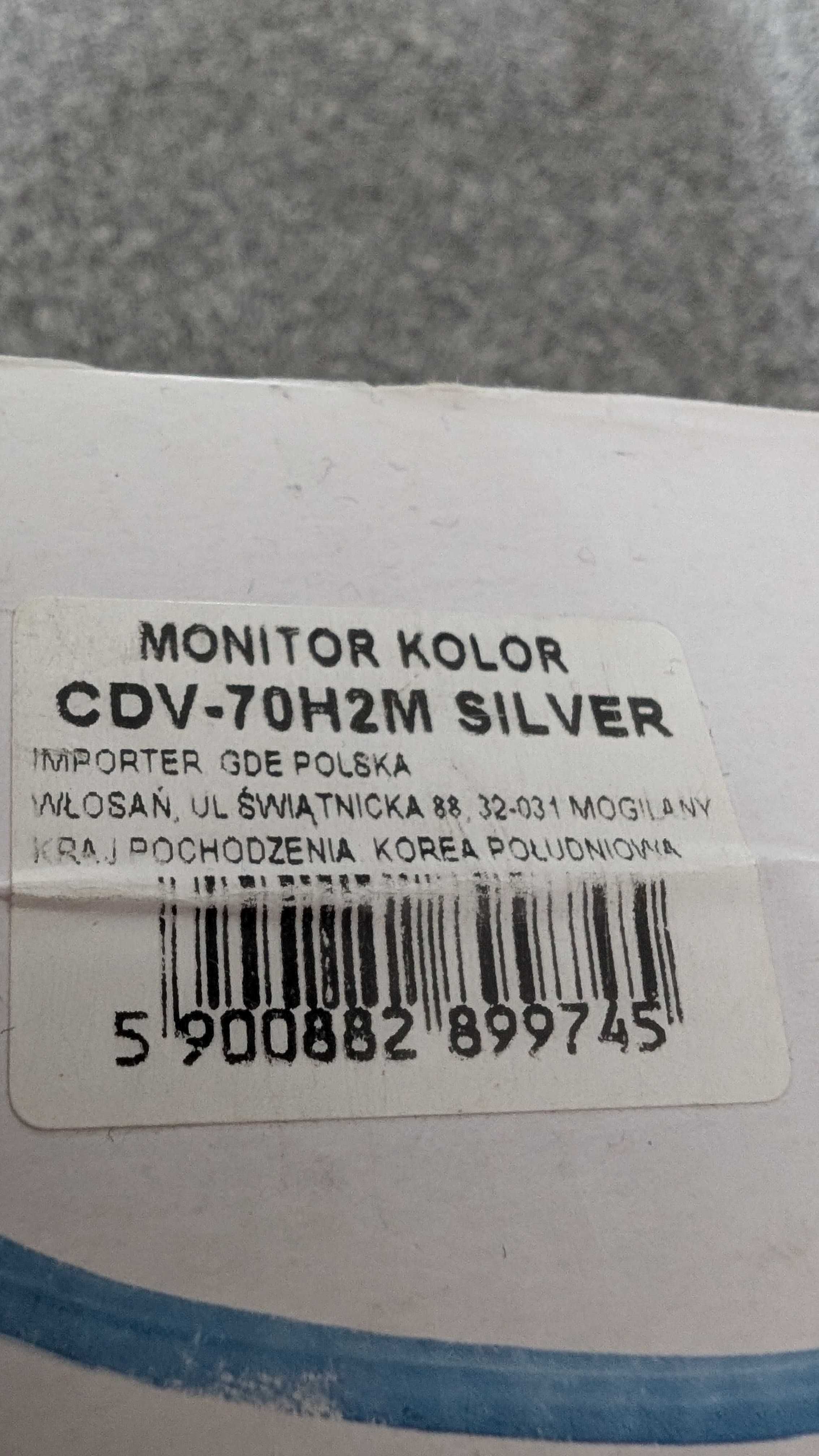 Monitor Commax LCD CDV-70HM2 Silver srebrny NOWY Folia