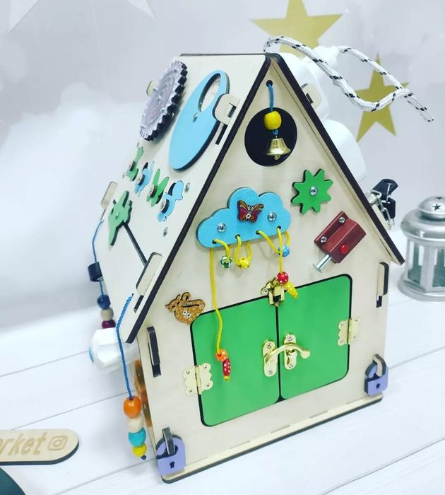 Бізікуб бізіборд розвиваюча іграшка тактильні ігри кубики