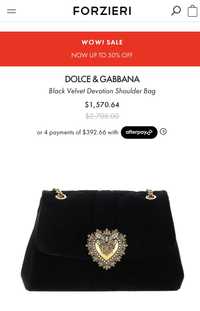 dolce & gabbana devotion black velvet