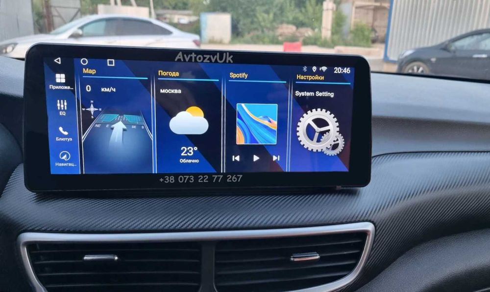 Android TUCSON Hyundai IX35 GPS Tesla Туксон Дисплей CarPlay Магнитола