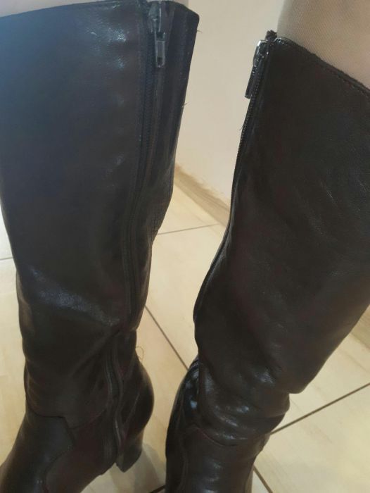 Buty damskie kozaki skóra r.38