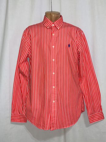 Оригінальна яскрава брендова сорочка у смужку poli ralph lauren