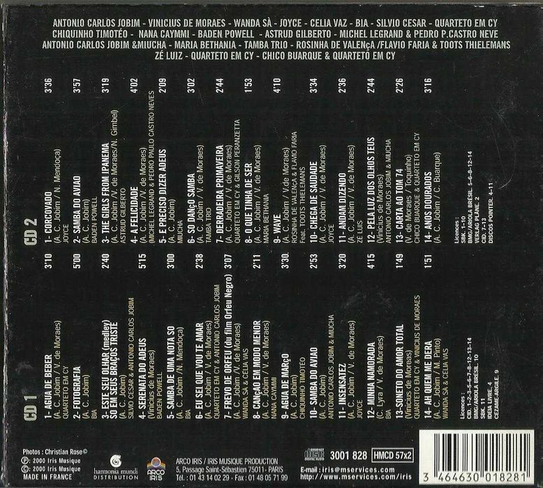 Antonio Jobim, Vinicius de Moraes - Leurs Plus Belles Chansons (2 CD)
