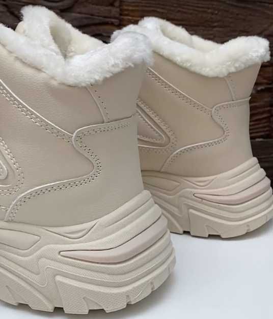 Ботинки Зима под широкую ногу три цвета теплые и удобные