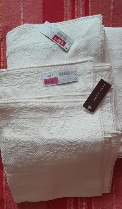 ZARA HOME Покривало 230×250см, дві наволочки 50×50 см 100 % бавовна