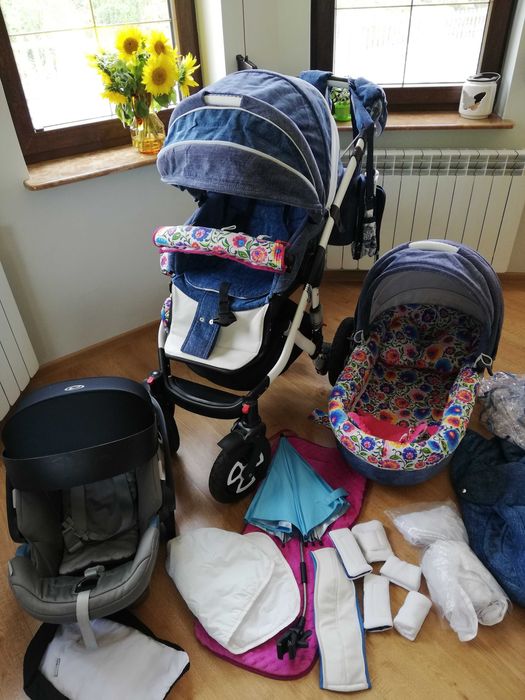 Wózek 3w1  limitowana edycja adamex i Cybex fotelik