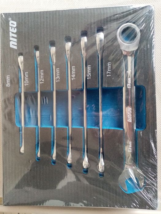 Komplet kluczy z grzechotkami 7szt Nowe