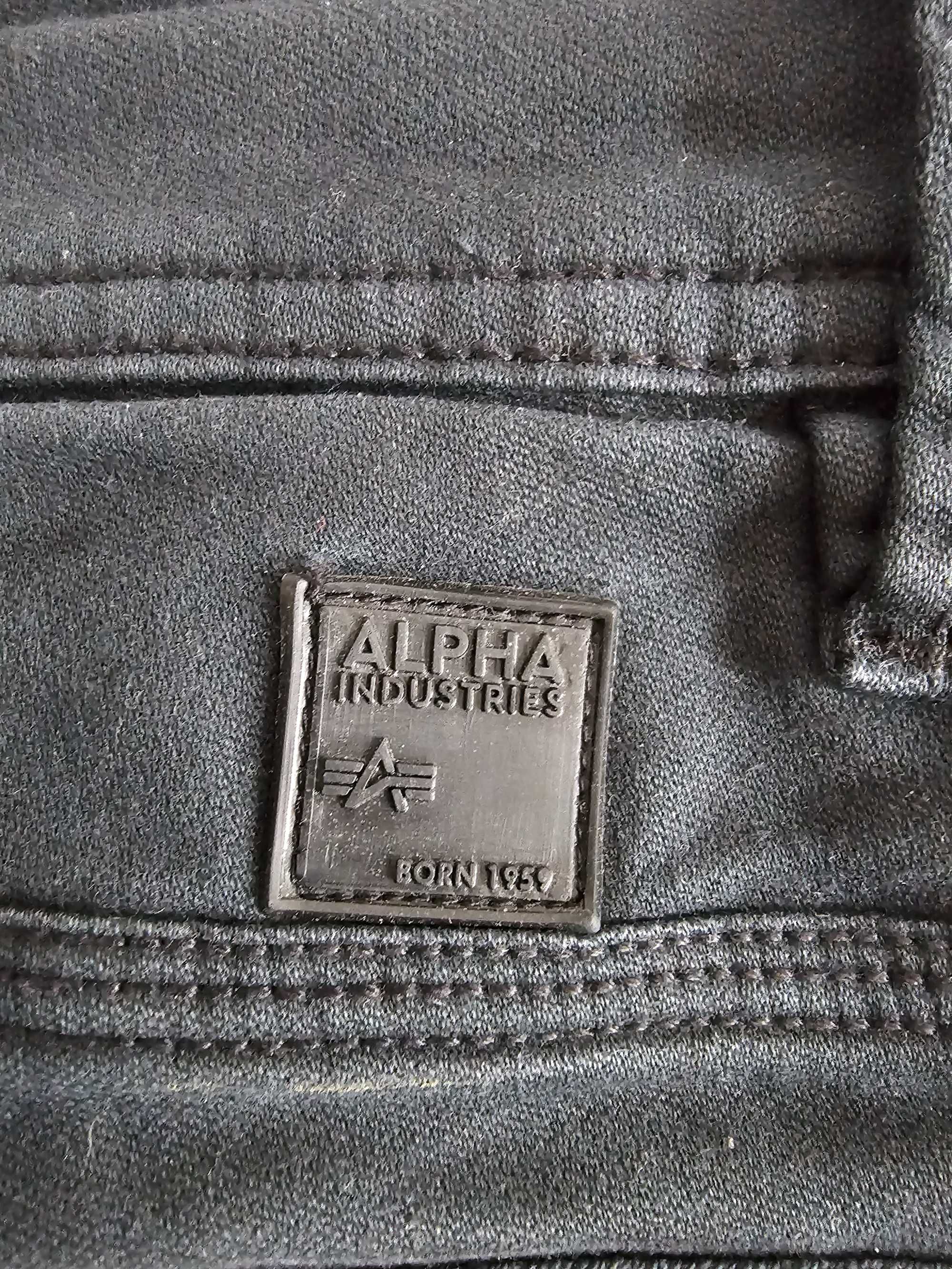 Alpha Industries Utility Spodnie Bojówki Czarne Rozmiar 32 Okazja!