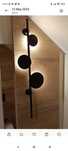 Lampa LED nowa metalowa 70 cm