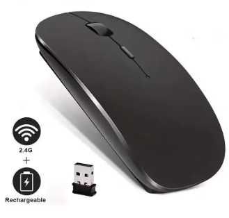Мышка игровая перезаряжаемая аккумуляторна 2в1 Bluetooth + 2,4 ГГц USB