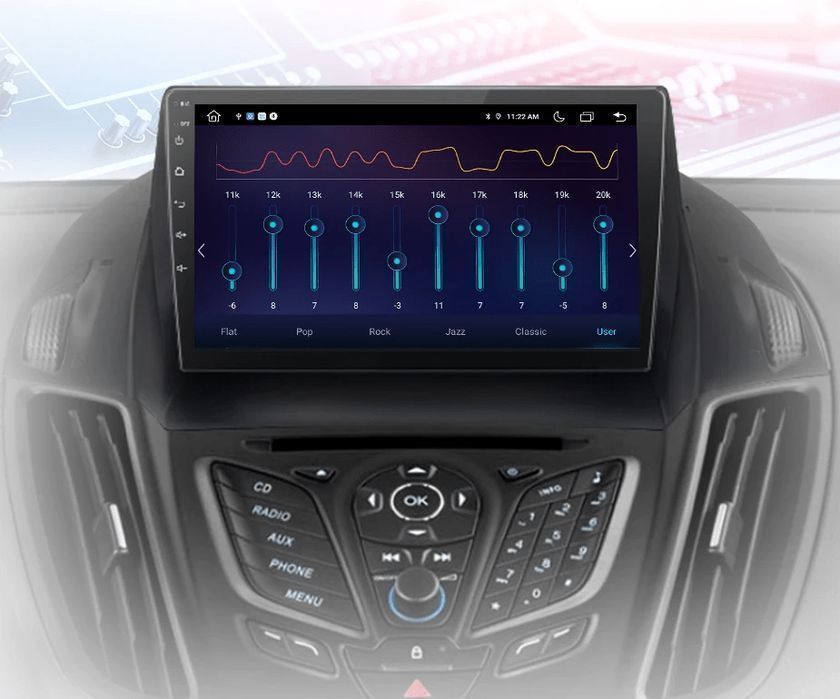 Radio Android Carplay Do Ford Escape Kuga 2 C-MAX V1 Pro C, 2GB 64GB