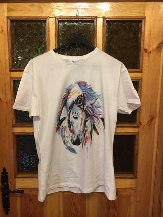 Koszulka 3xl z koniem, artystyczna, piekna