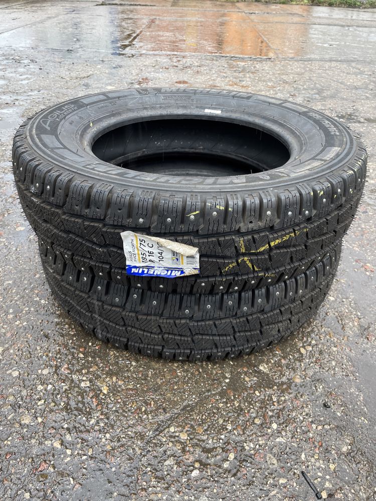 Michelin 185/75 R16C Agilis X-Ice North - 2szt opony nowe zimowe kolce