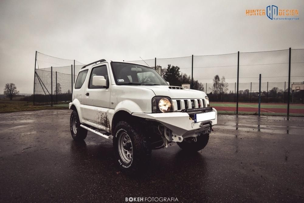 Zderzak stalowy wyciągarka Suzuki Jimny HUNTER DESIGN