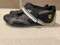 Sneakersy, buty skórzane Puma Ferrari rozmiar 33/34, czarne adidasy