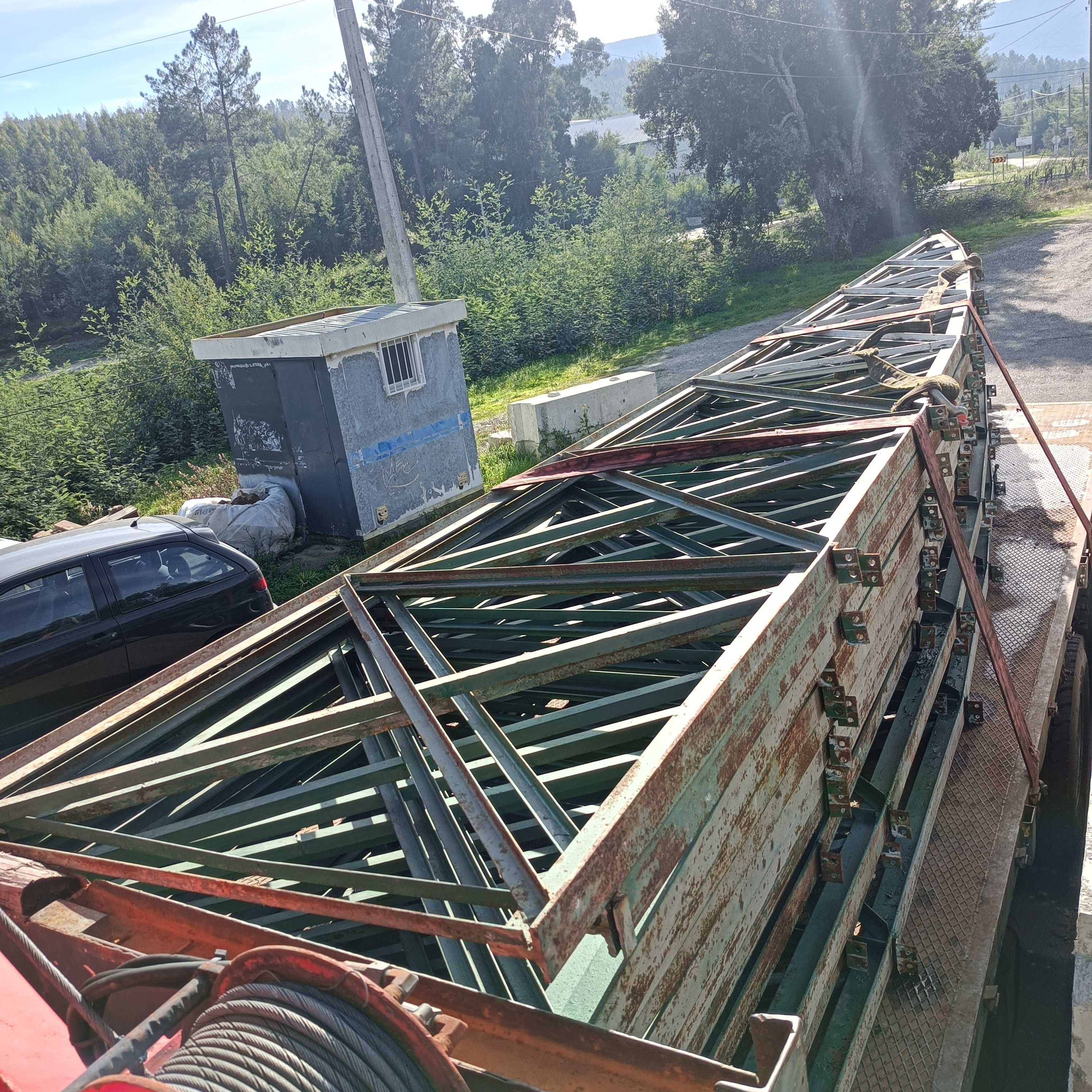 Estrutura metálica asnas pavilhão