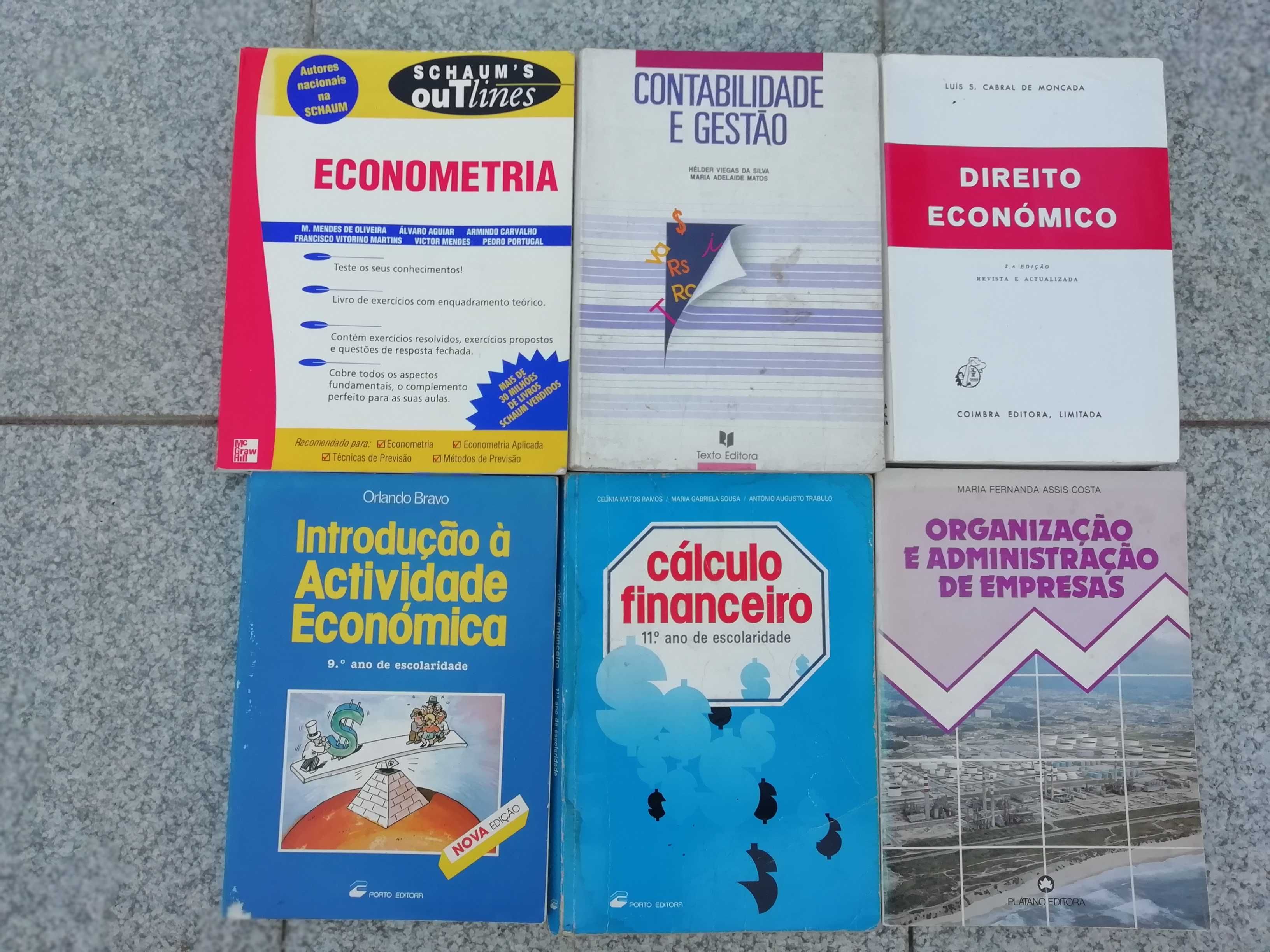 Conjunto livros - Economia | Contabilidade | Gestão